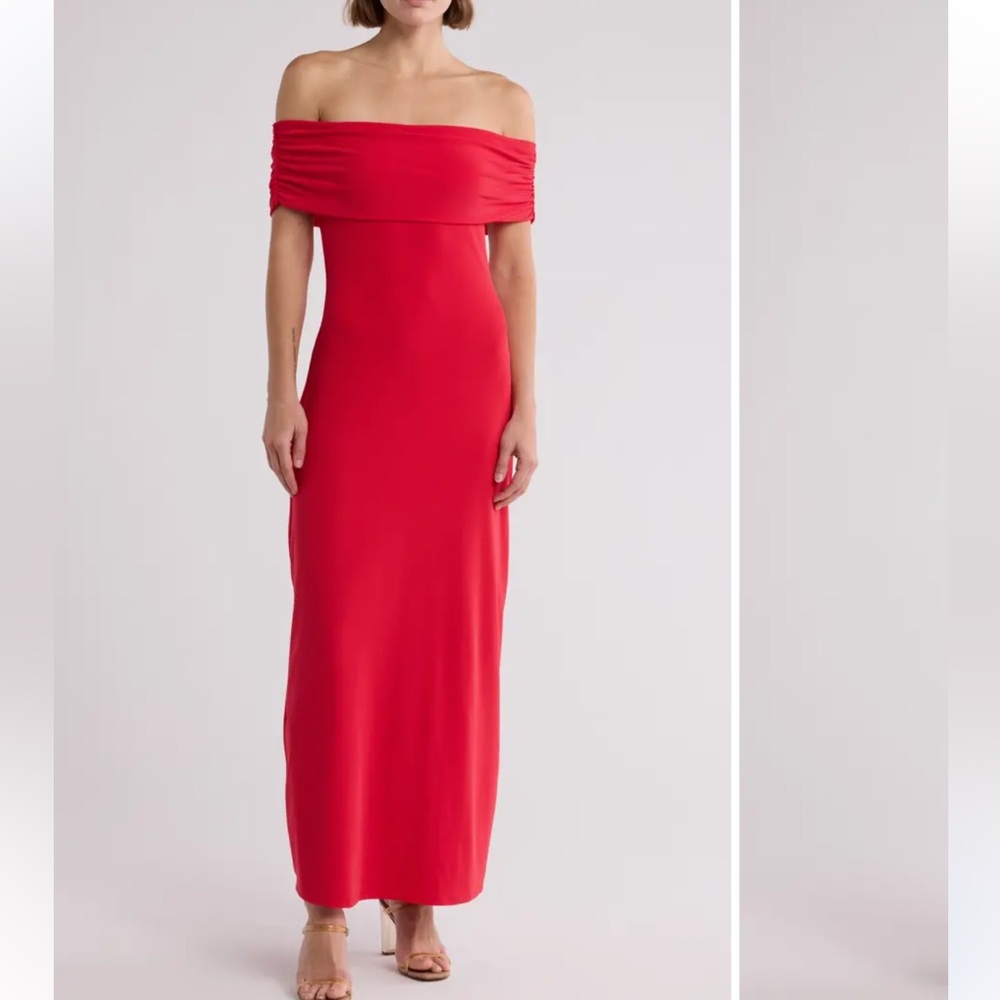 AFRM Morgan Off the Shoulder Maxi Dress